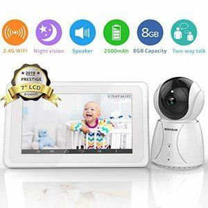 BIGASUO Upgrade Baby Monitor, Video Monitor 7"